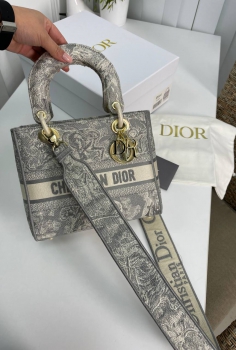 Сумка женская Lady D-Lite 24 см Christian Dior Артикул BMS-105644. Вид 1