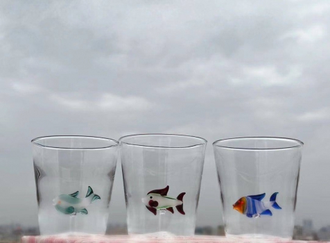 Трио стаканов с рыбками в подарочной коробке Christian Dior Артикул BMS-102572. Вид 1