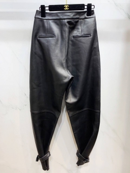 Кожаные брюки Balenciaga Артикул BMS-104413. Вид 2