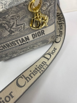 Сумка женская Lady D-Lite 24 см Christian Dior Артикул BMS-105644. Вид 4