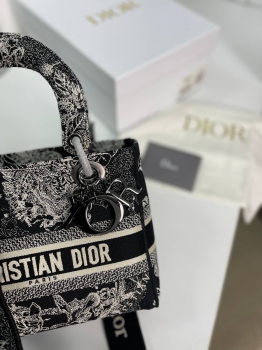 Сумка женская Lady D-Lite 24 см Christian Dior Артикул BMS-105642. Вид 2