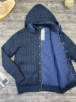 Куртка в стиле вязанного кардигана Brunello Cucinelli Артикул BMS-106690. Вид 3