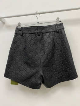 Кожаные  шорты Gucci Артикул BMS-109402. Вид 2