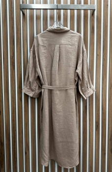 Платье льняное Brunello Cucinelli Артикул BMS-115673. Вид 2