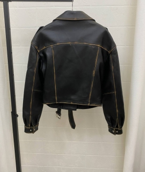 Кожаная куртка Yves Saint Laurent Артикул BMS-120459. Вид 2