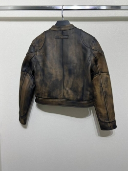 Кожаная куртка  Miu Miu Артикул BMS-127266. Вид 2