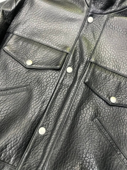 Кожаная куртка  Yves Saint Laurent Артикул BMS-127737. Вид 3