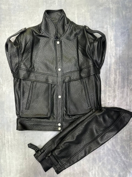 Кожаная куртка  Yves Saint Laurent Артикул BMS-127737. Вид 4