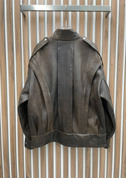 Кожаная куртка Bottega Veneta Артикул BMS-128840. Вид 3