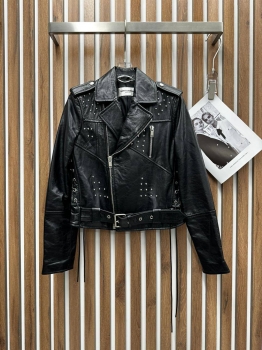 Кожаная куртка Yves Saint Laurent Артикул BMS-129165. Вид 1