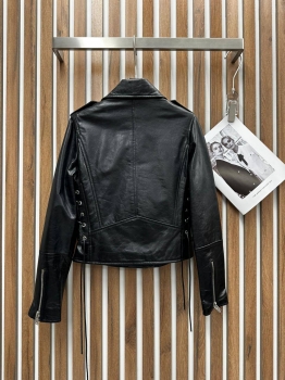 Кожаная куртка Yves Saint Laurent Артикул BMS-129165. Вид 5